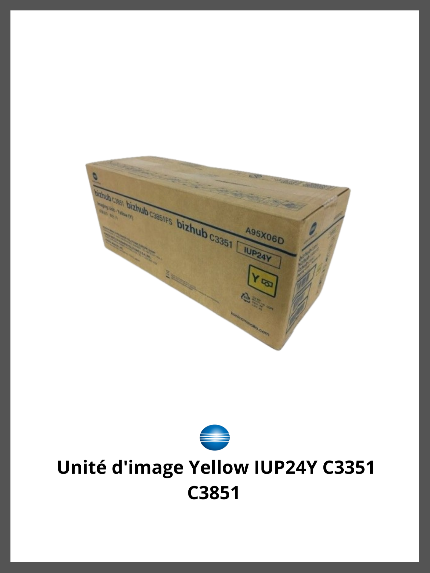 Design sans titre (2) Unité d’image Yellow IUP24Y C3351 C3851 – Image 1