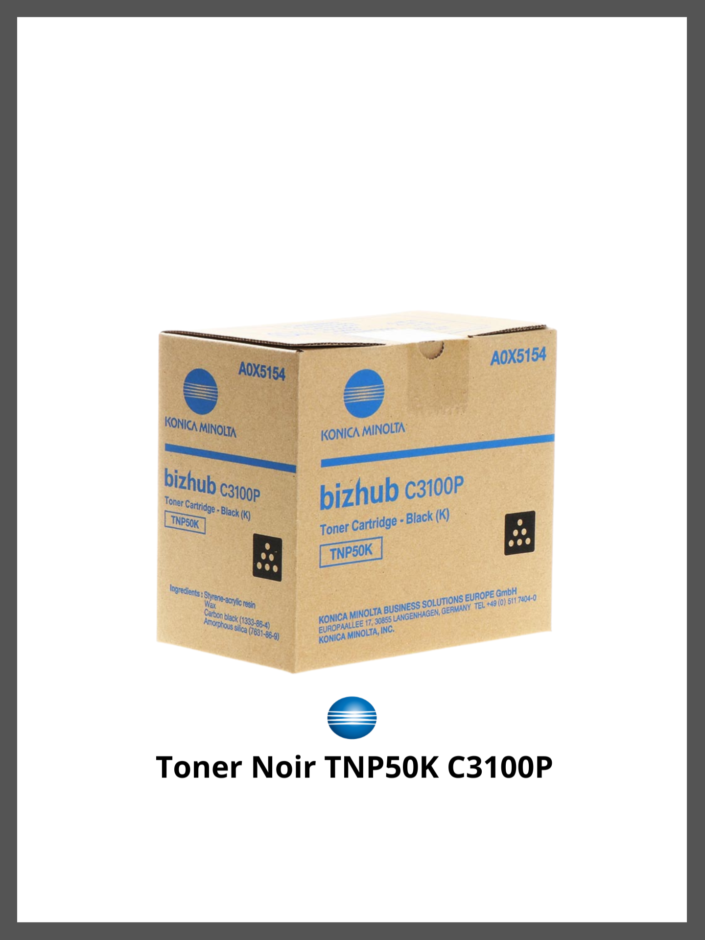 Design sans titre - 2026-05-18T033636.948 Toner Noir TNP50K C3100P – Image 1