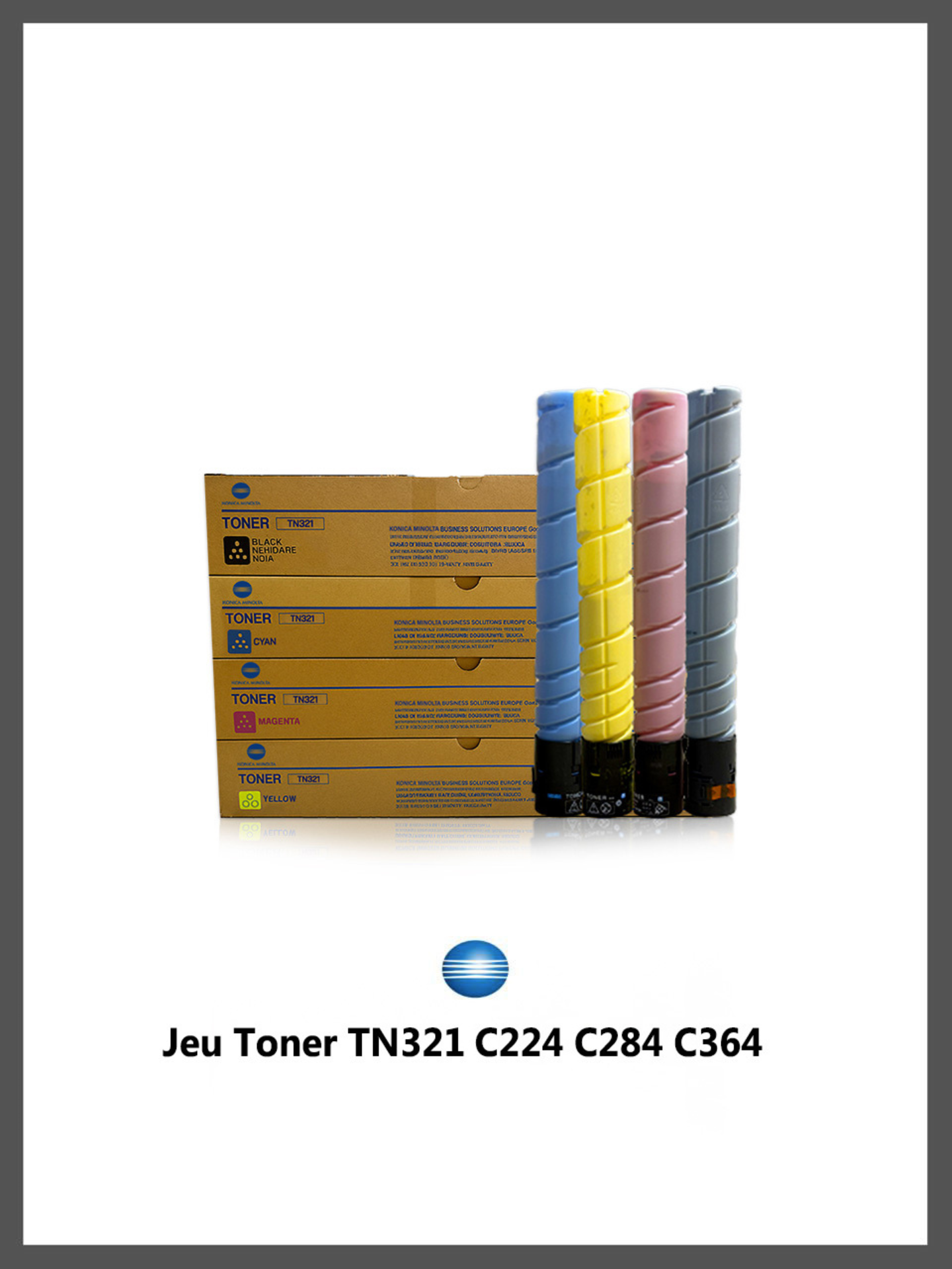 Design sans titre - 2026-05-19T020627.083 Jeu de Toner TN321 Pour Bizhub C224 C284 C364 – Image 1