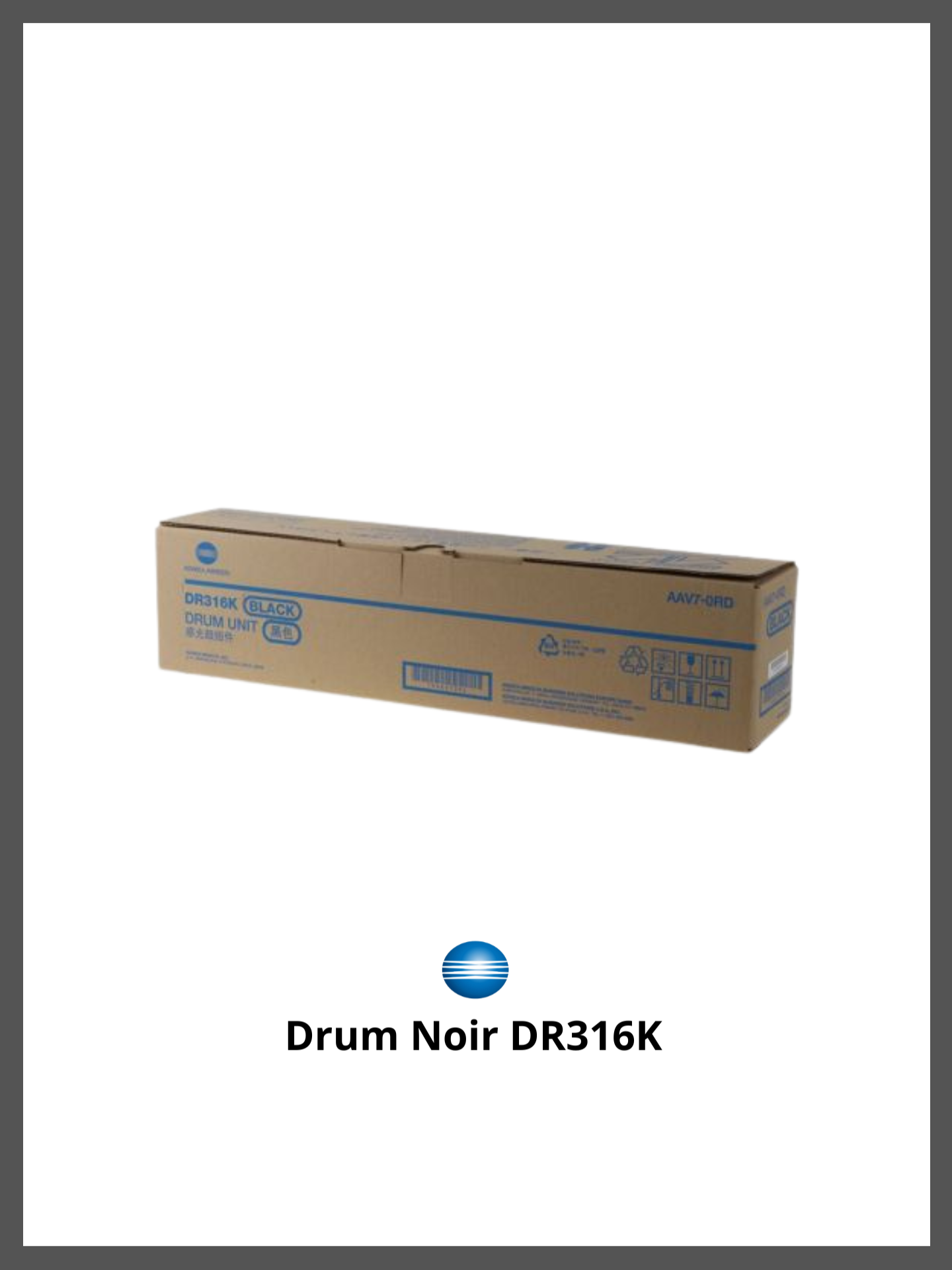 Design sans titre (56) Drum Noir DR316K C250i C300i C360i – Image 1