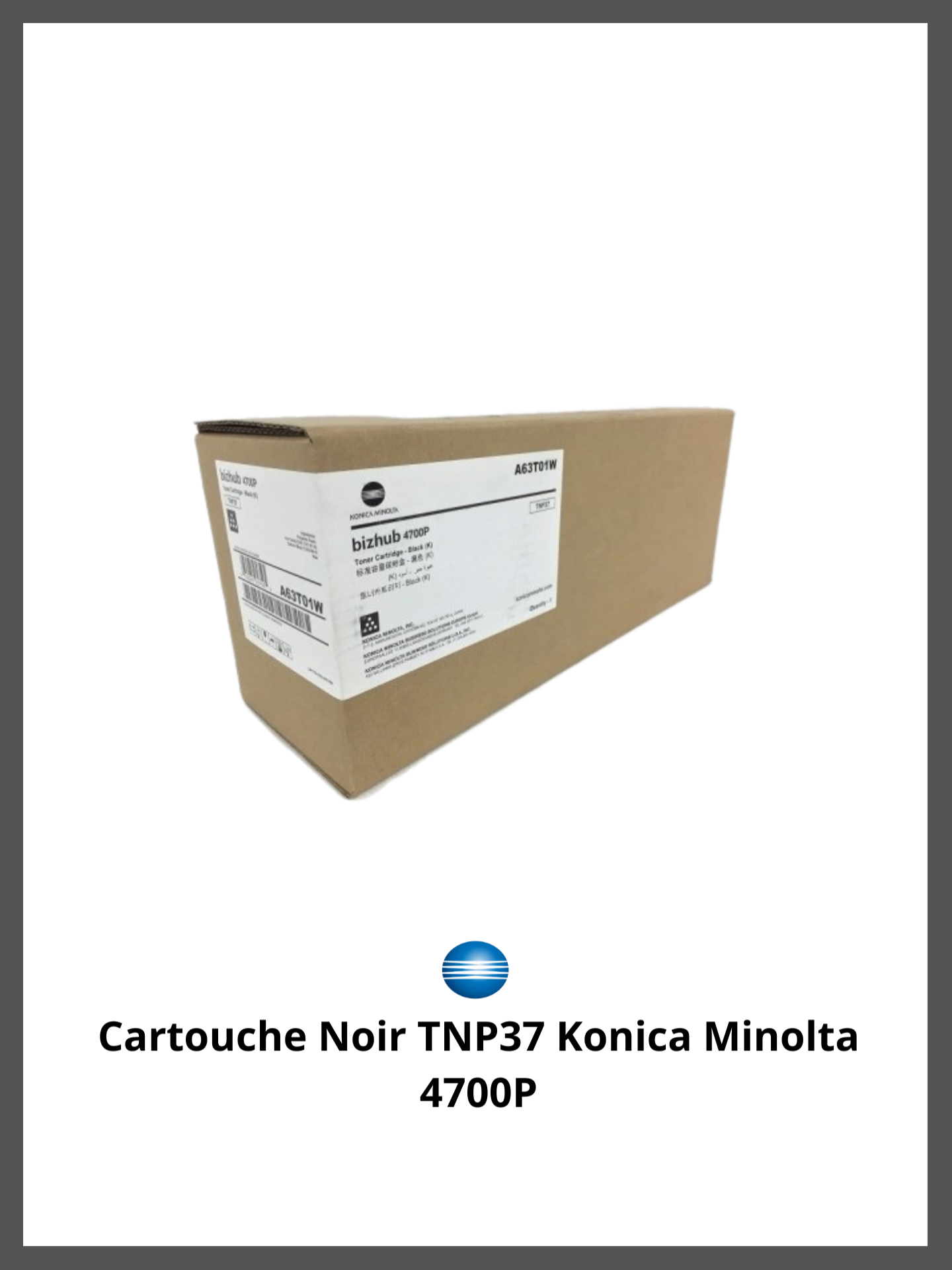 Design sans titre (79) Cartouche Noir TNP37 Konica Minolta 4700P – Image 1
