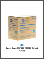 Toner Cyan TNP51C C3100P Bizhub C3110