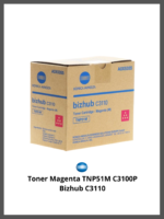 Toner Magenta TNP51M C3100P Bizhub C3110