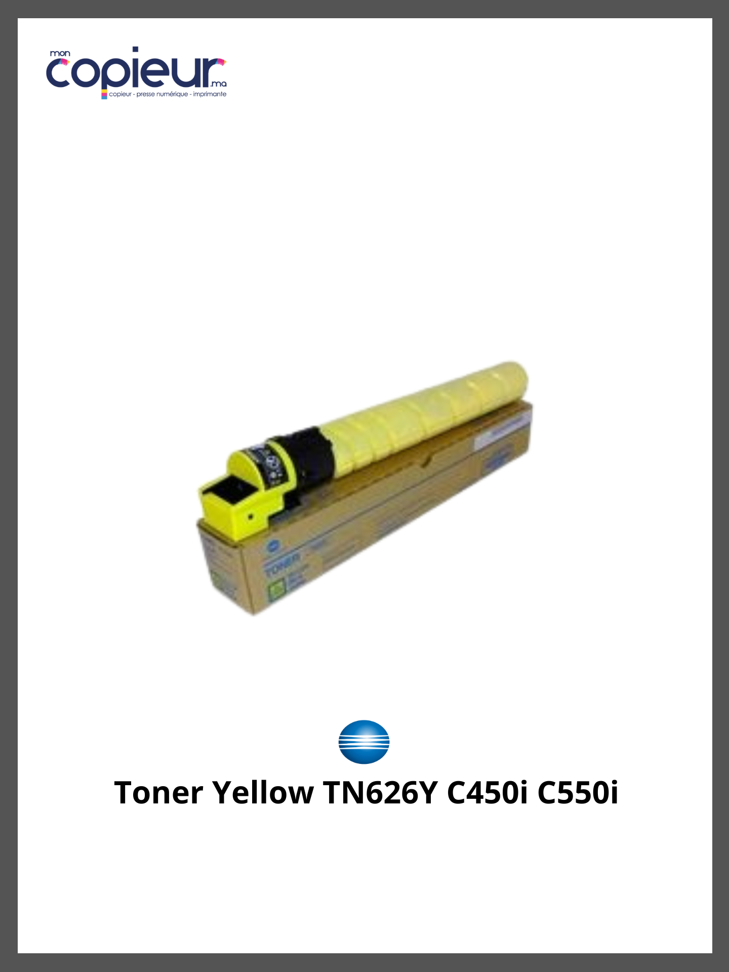tn626y.png Toner Yellow TN626Y C450i C550i – Image 1